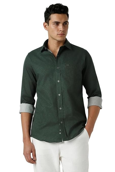 61RDUBOS1EL._SY679_ HIGHLANDER Men Solid Casual Shirt